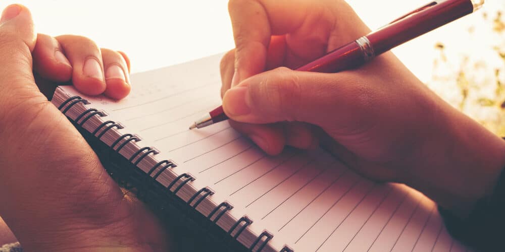 author writing a book